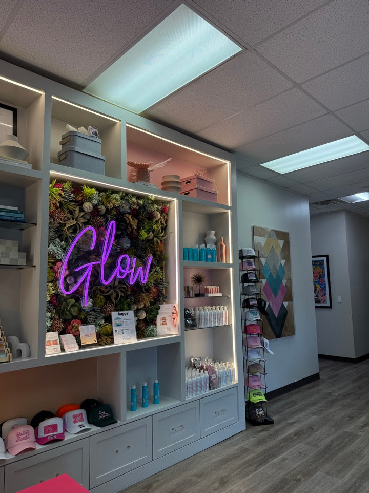 Aftercare products and glow moment